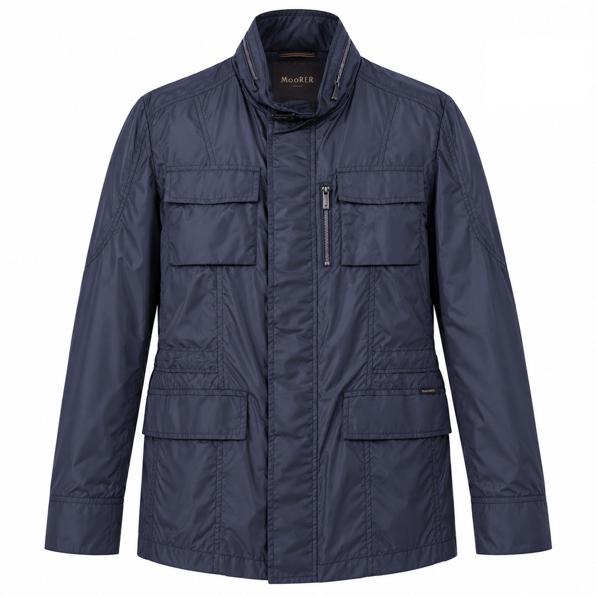 moorer Man Trench Coat Nylon Blue