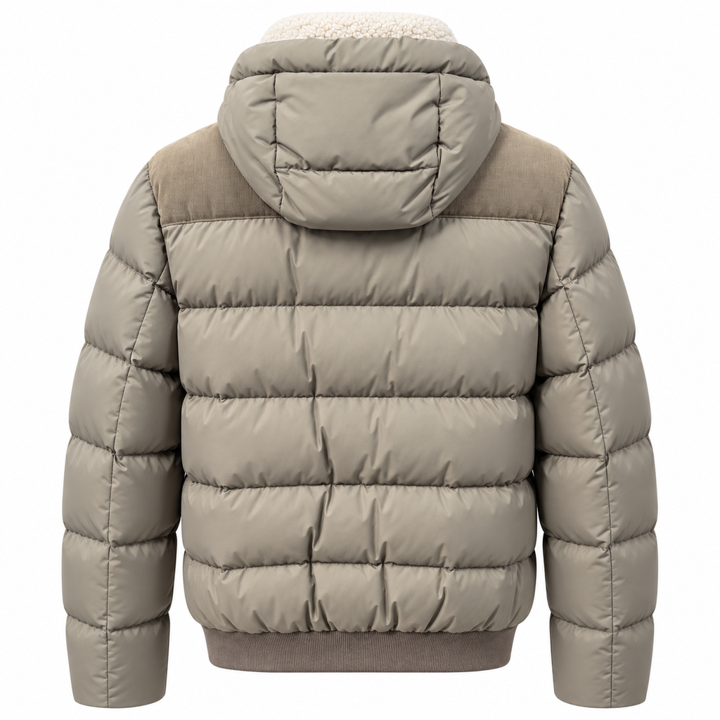 moorer Man Down Jacket Wright Grey