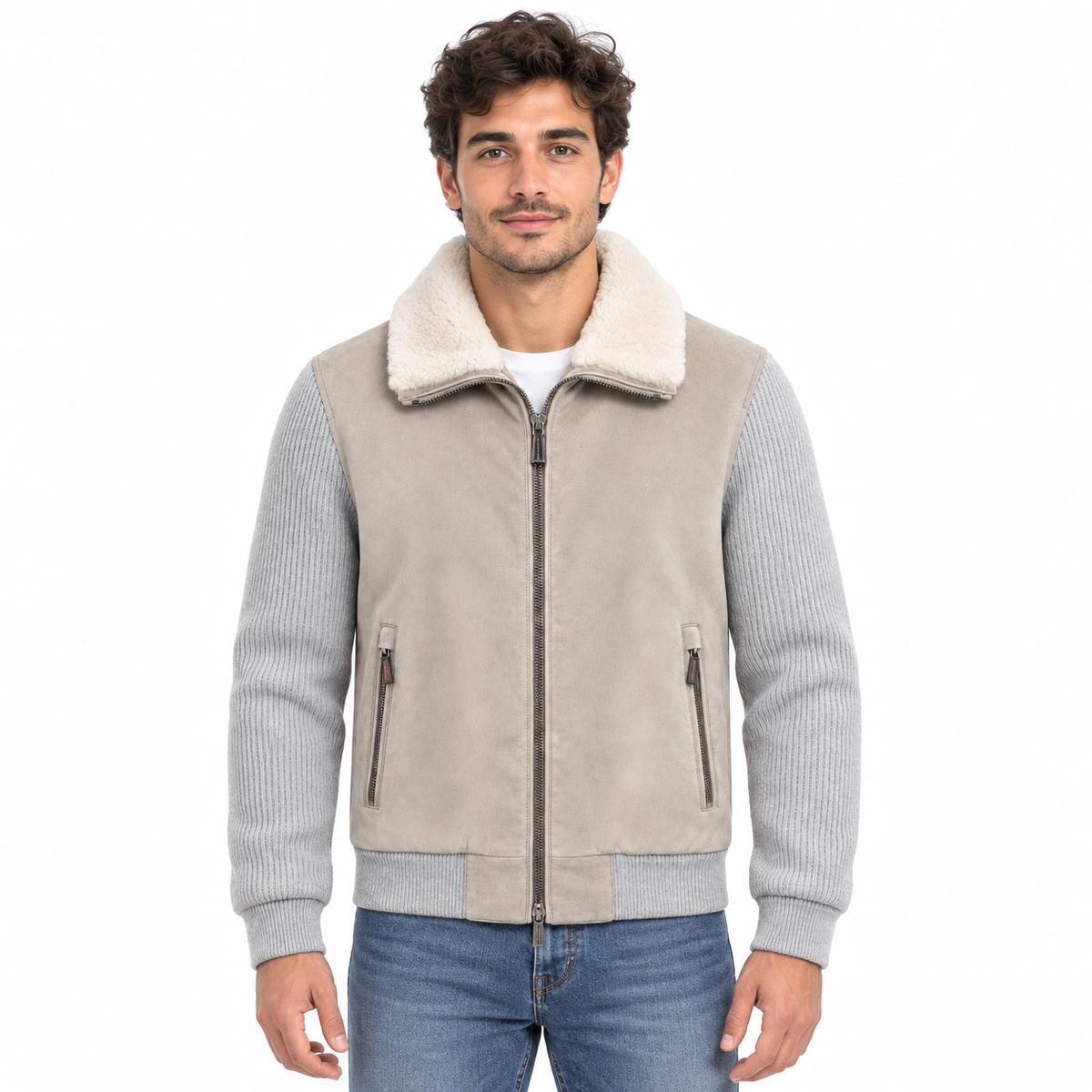 moorer Man Jacket Campiglio Grey