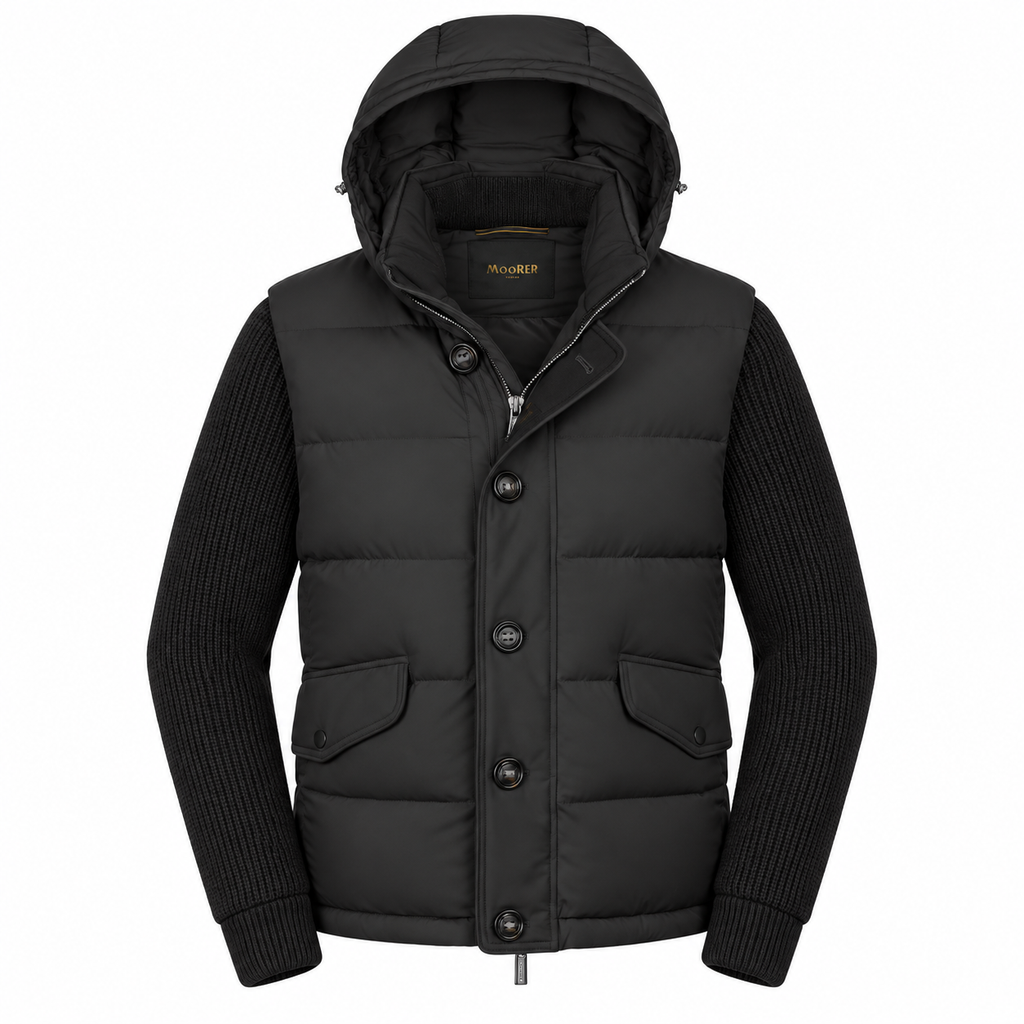 moorer Man Jacket Foscolo Black