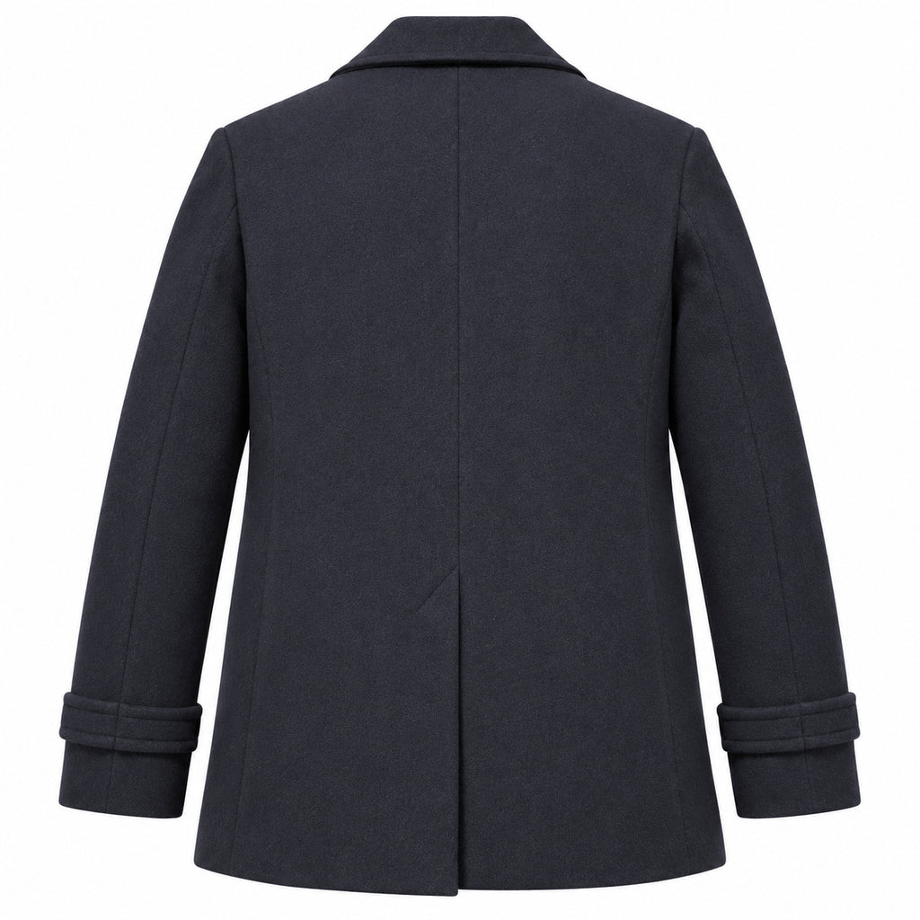 moorer Man Coat Double-Breasted Bolgi Navy Blue