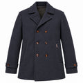 moorer Man Coat Double-Breasted Bolgi Navy Blue