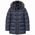 moorer Man Parka Barbieri Blue