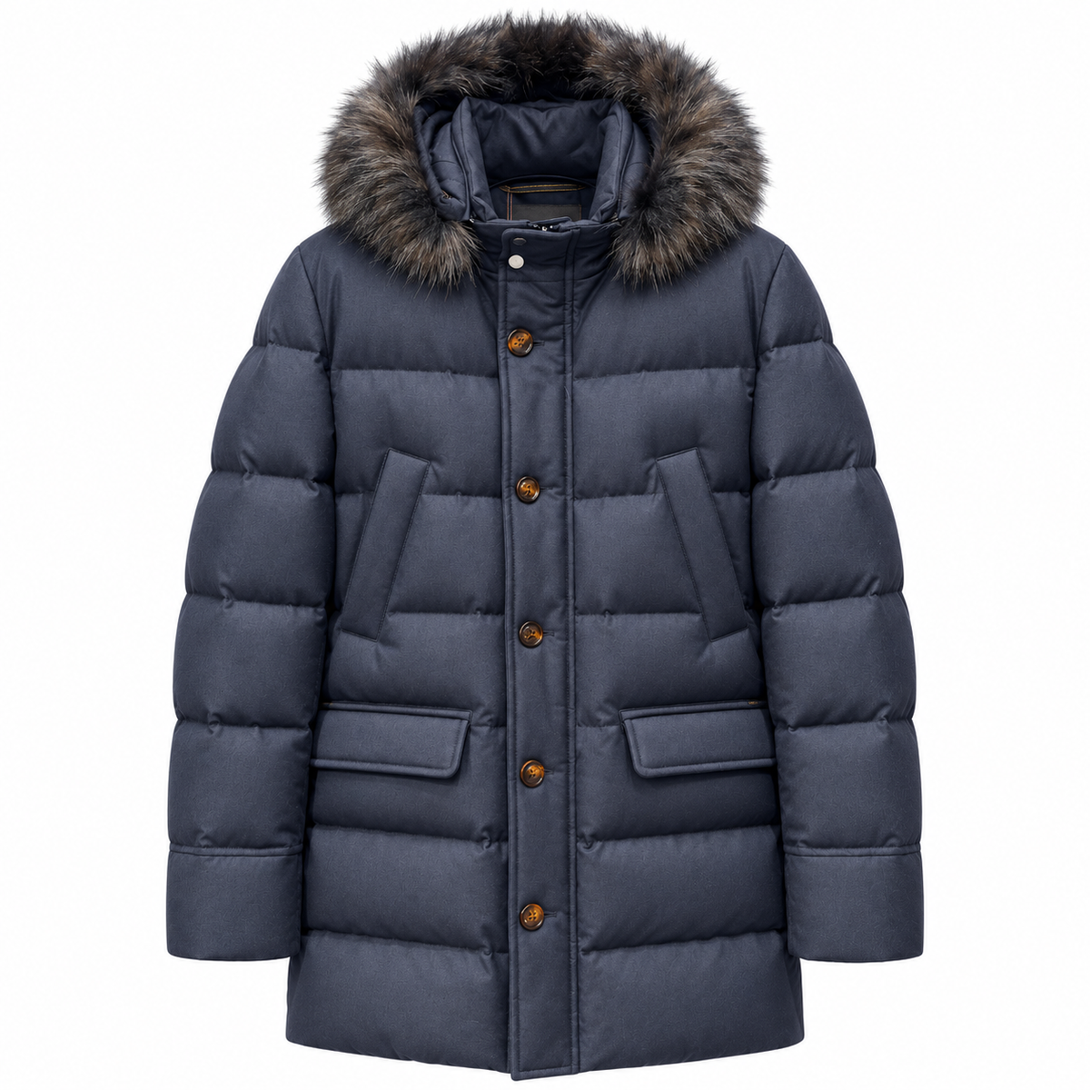 moorer Man Parka Barbieri Blue