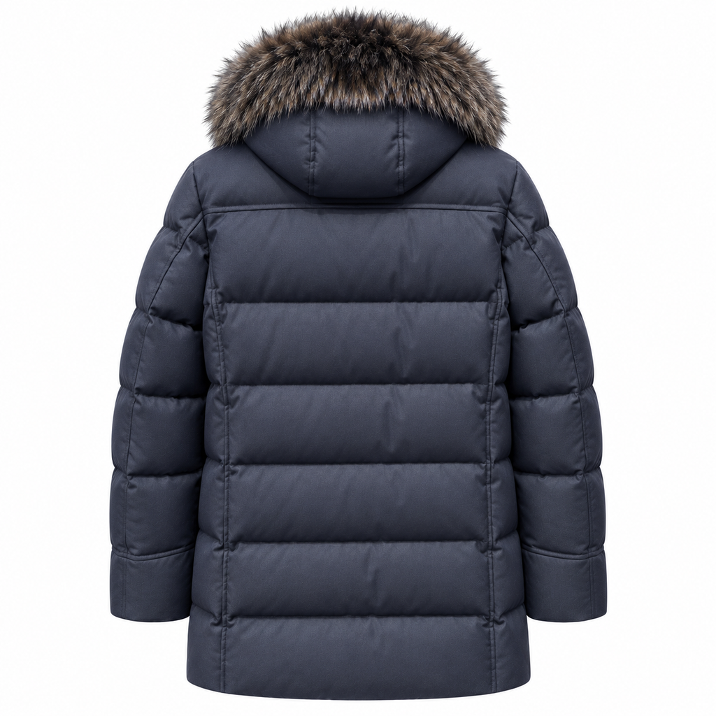 moorer Man Parka Barbieri Blue