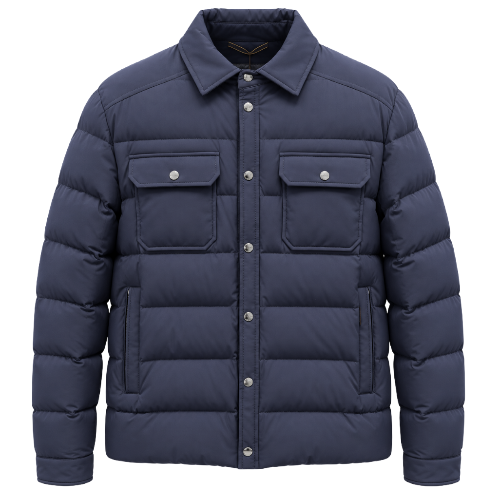 moorer Man Down Jacket Veton Blue