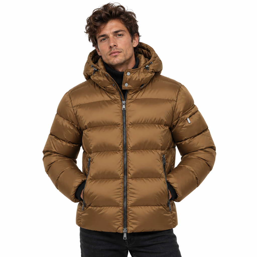 Moorer Man Jacket Brett-sh Brown