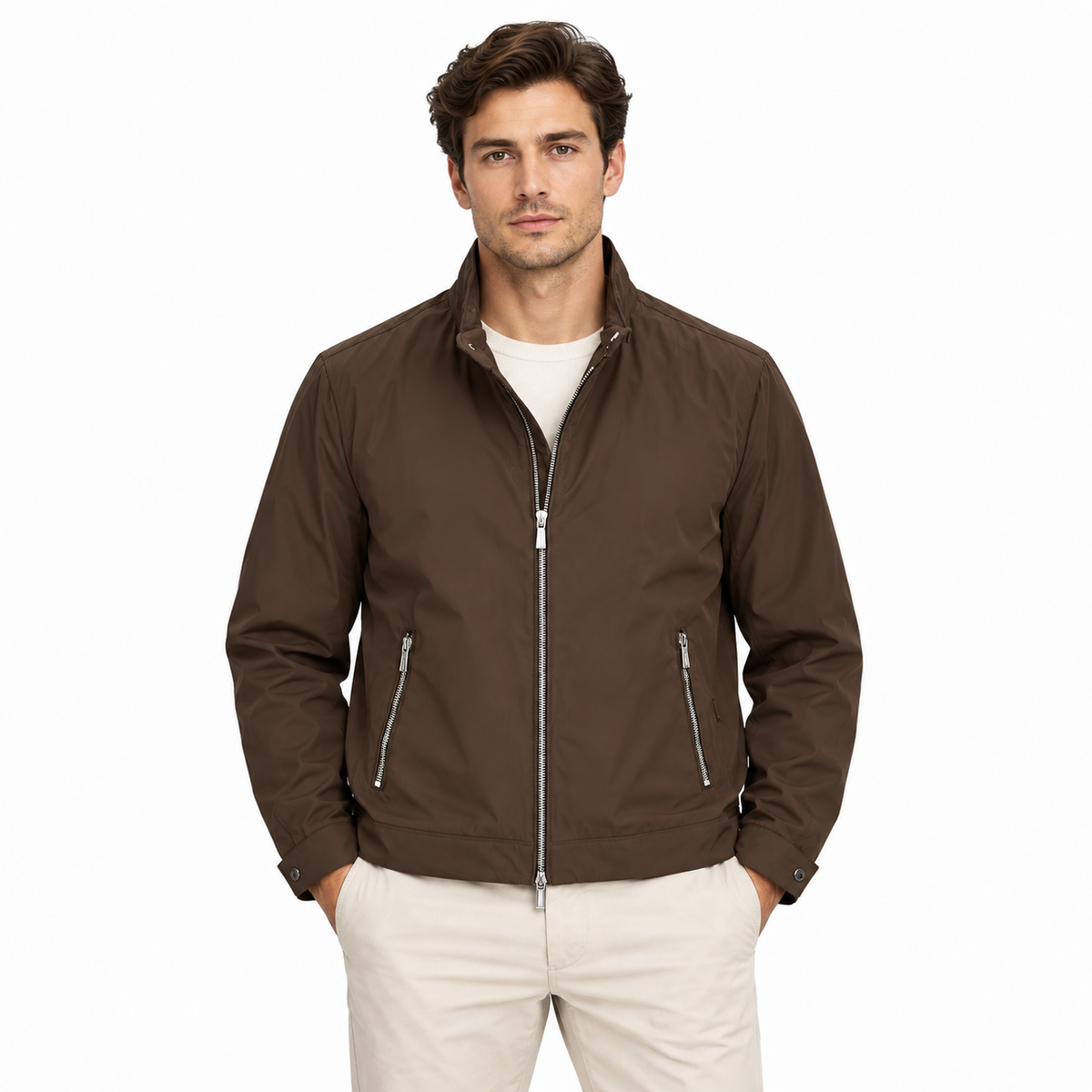 Moorer Man Jacket Vangi Brown
