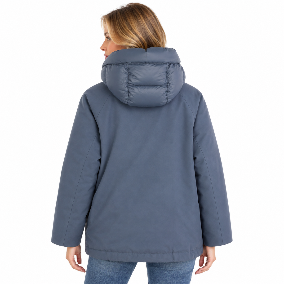 Moorer Woman Jacket Delfina Light Blue