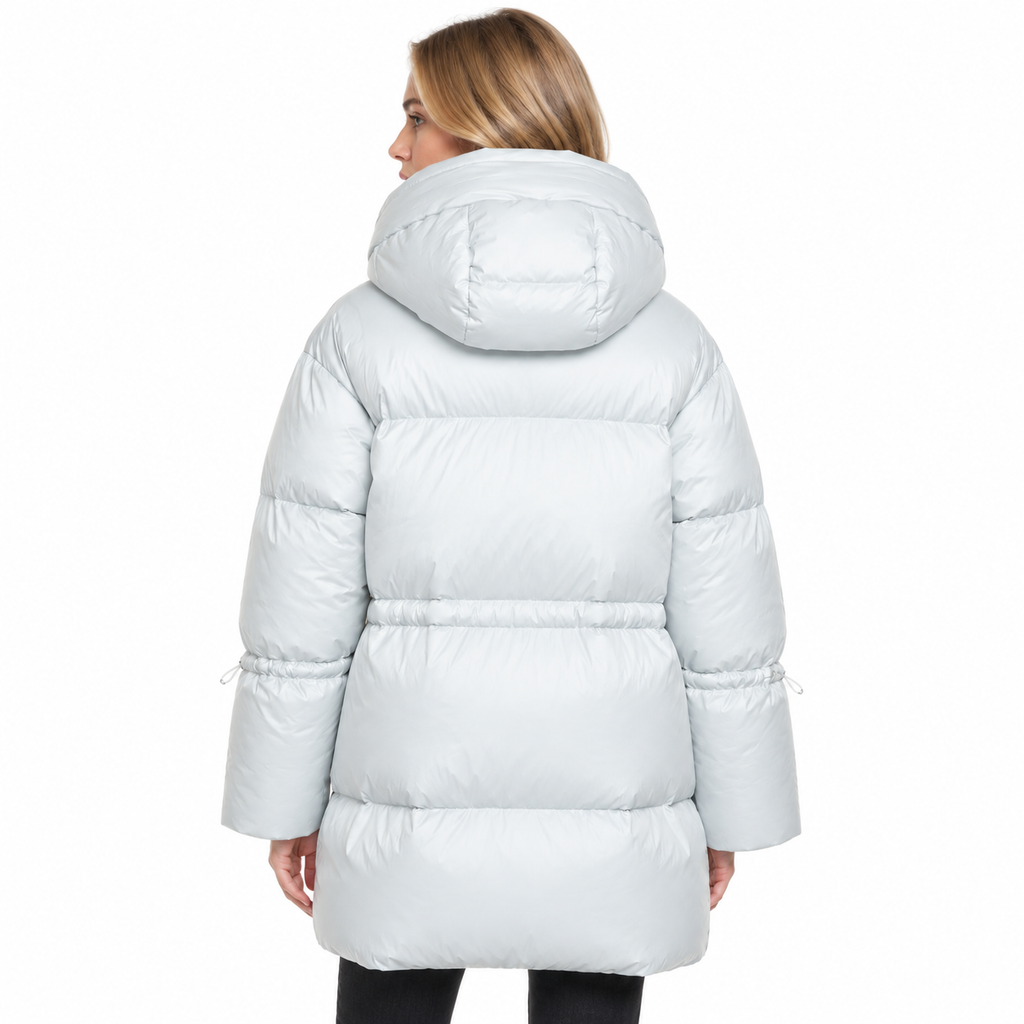 moorer Woman Jacket Long Justine White
