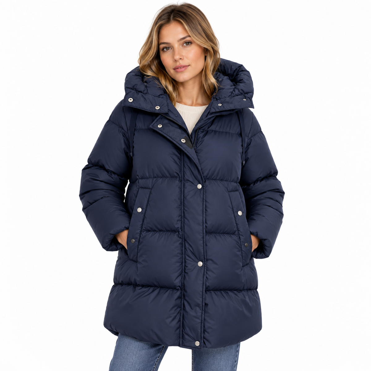 Moorer Woman Giubbbotto Long Nairobi Jackets Blue