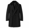 hogan Man Coat Double-Breasted Pelo Black