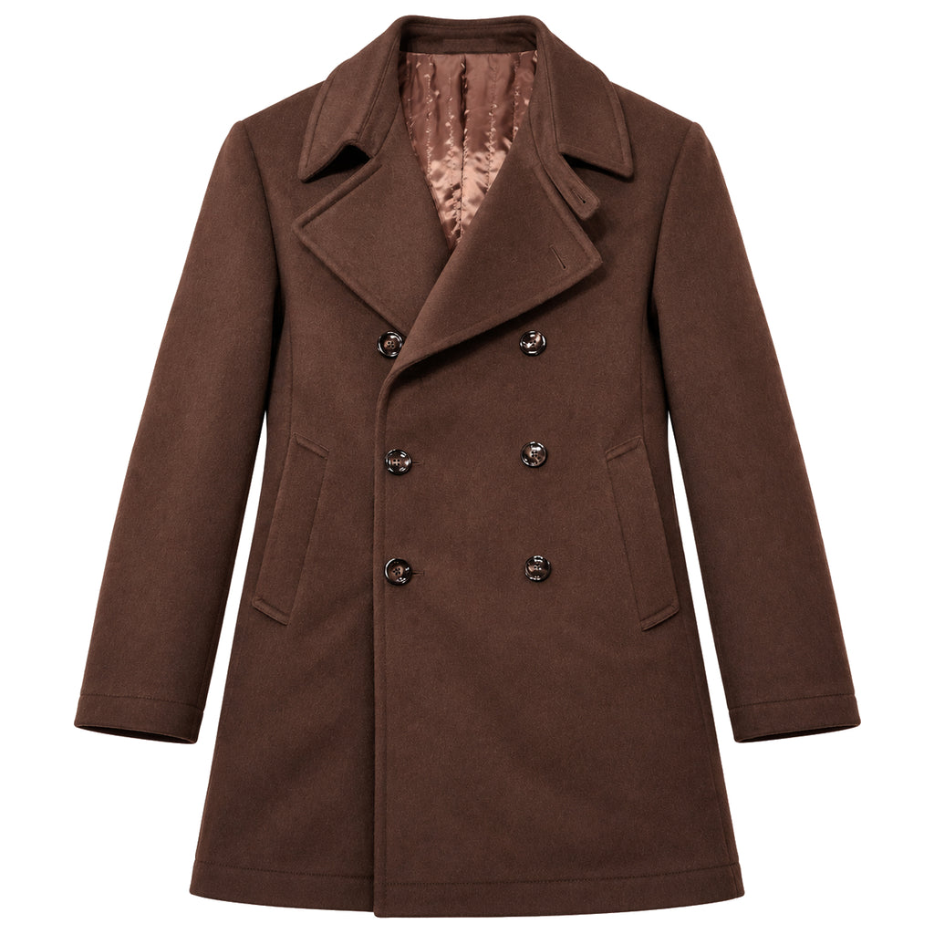 Loro Piana Fabric Man Coat Peacoat Moro Brown