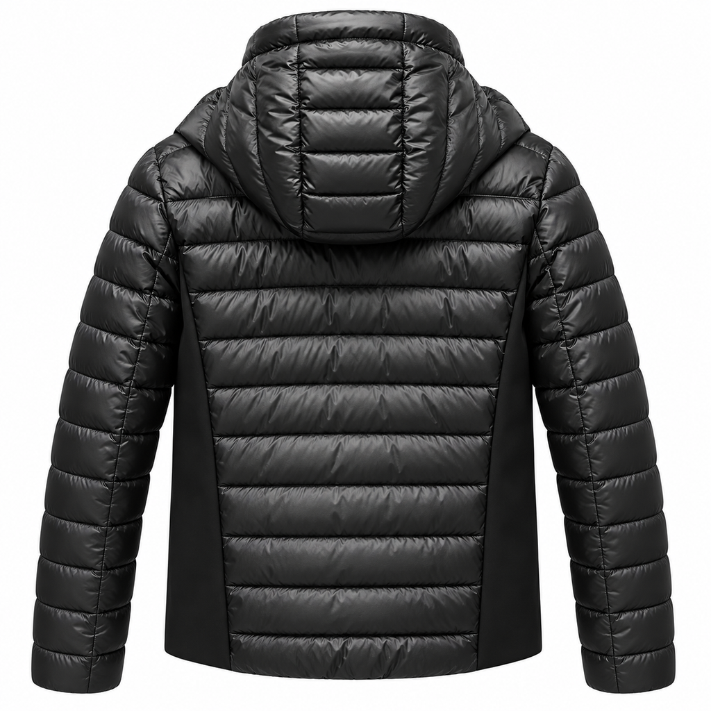 hogan Man Down Jacket Hooded Black