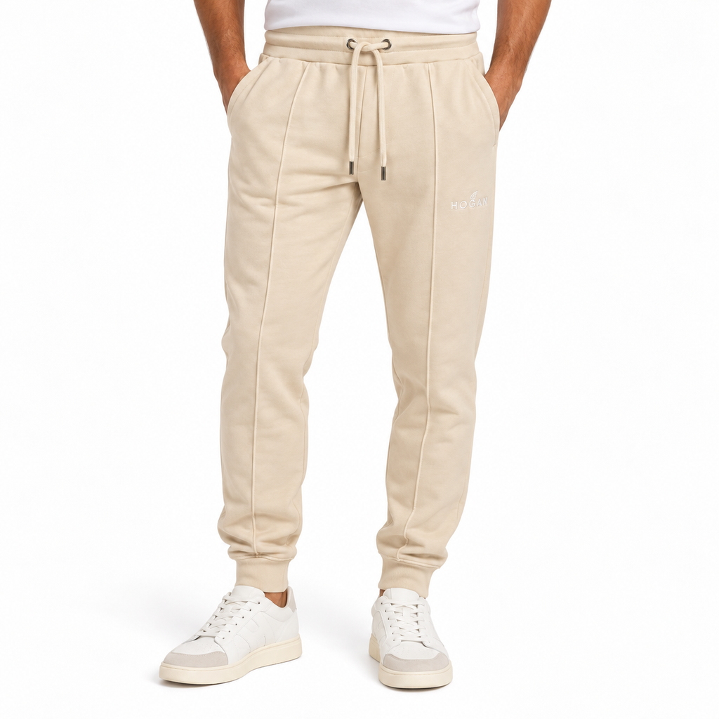 hogan Man Trousers Long Beige