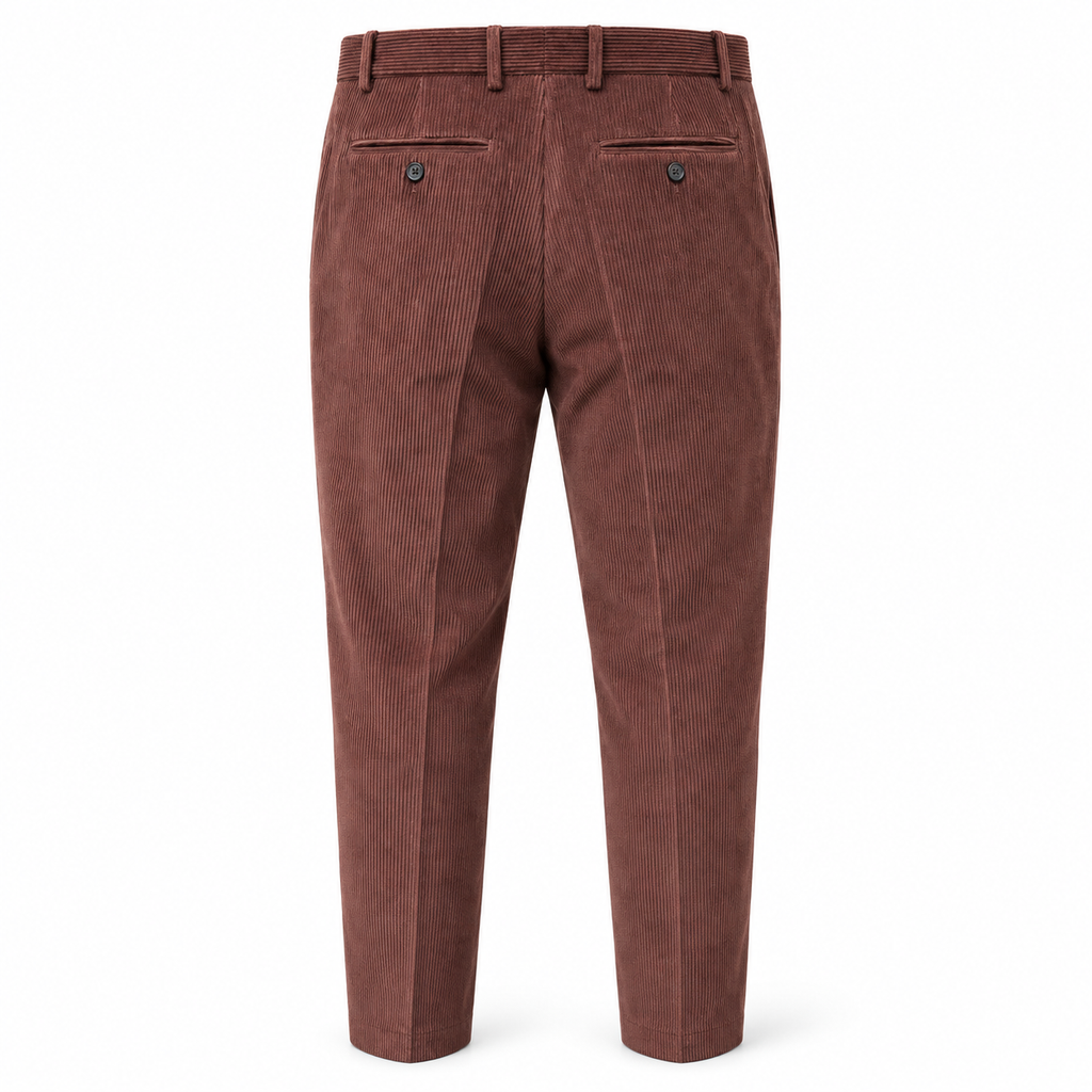 hogan Man Trousers Velvet Coste Brown