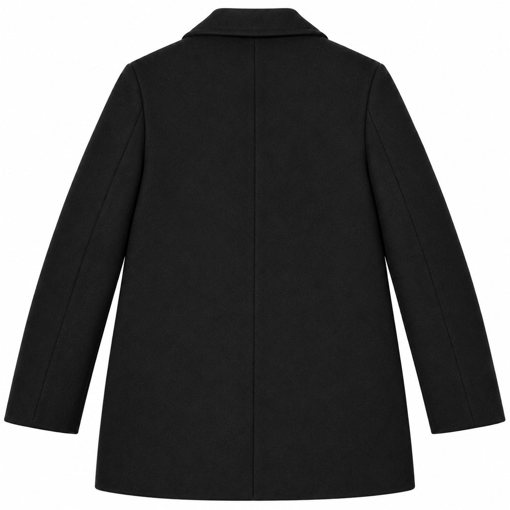 Loro Piana Fabric Man Coat Peacoat Cashmere Black