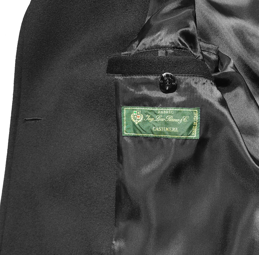 Loro Piana Fabric Man Coat Peacoat Cashmere Black