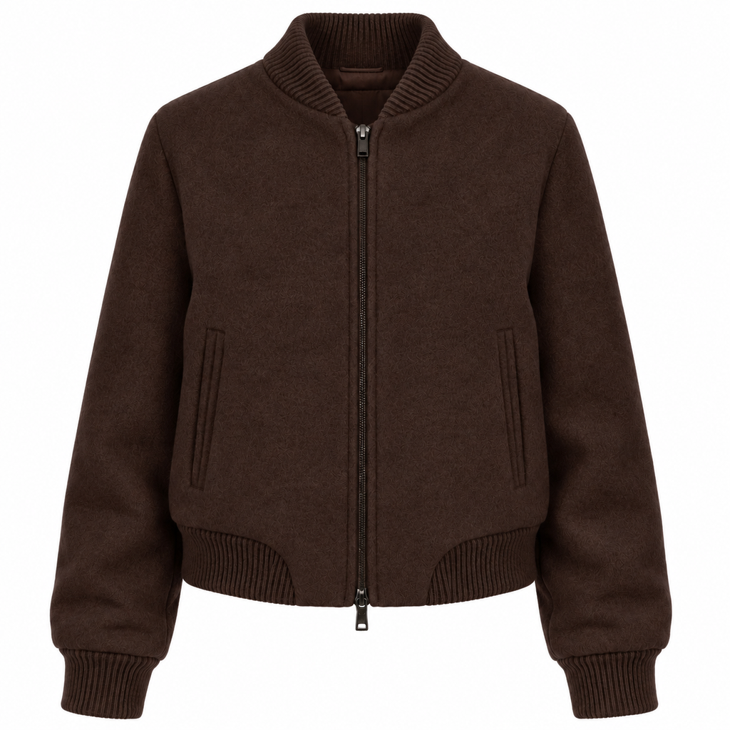 Loro Piana Fabric Woman Bomber Brown