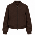 Loro Piana Fabric Woman Bomber Brown