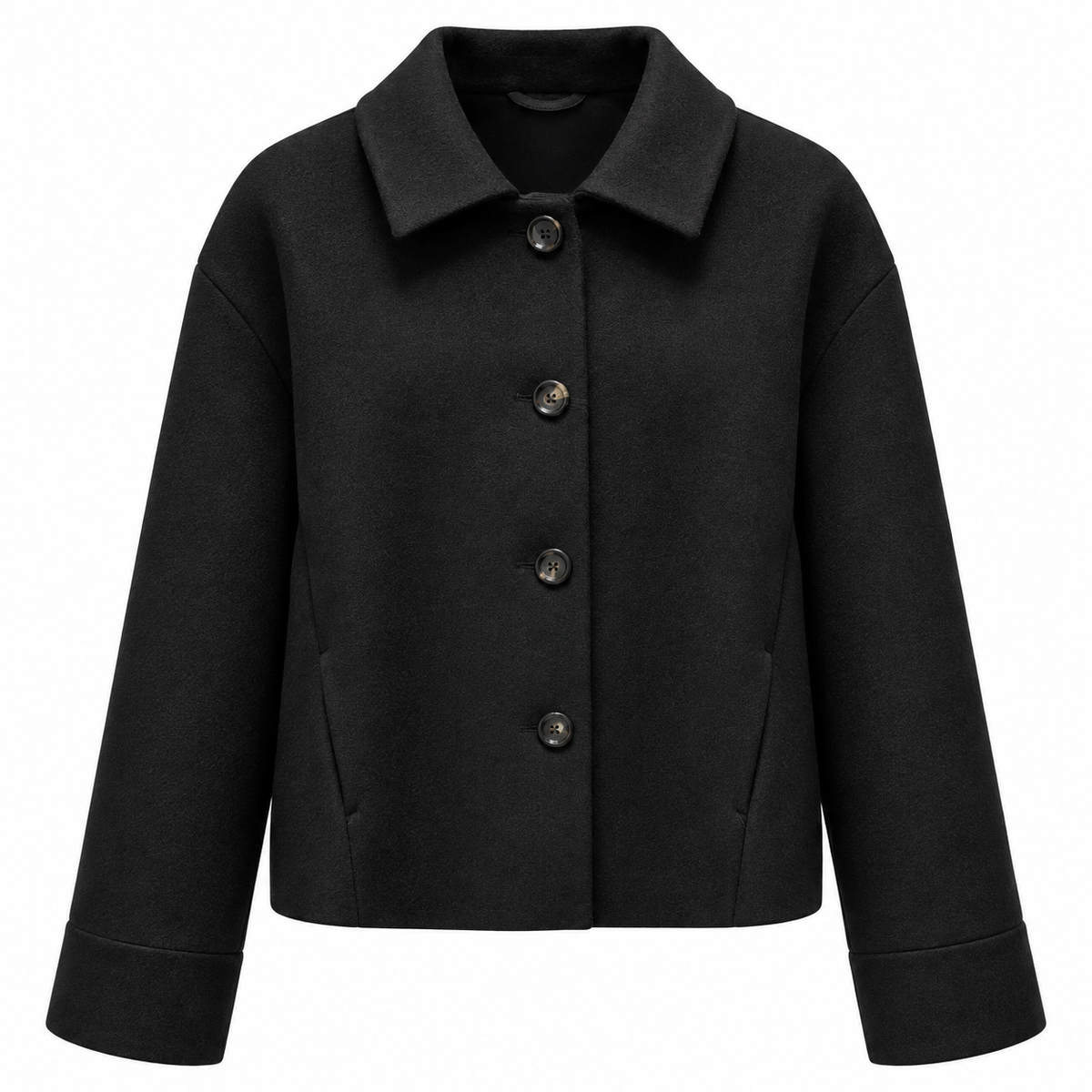 Loro Piana Fabric Woman Coat Short Black