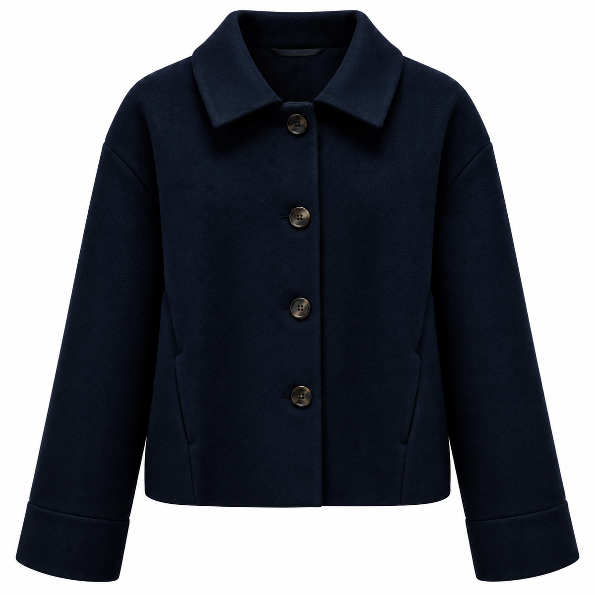 Loro Piana Fabric Woman Coat Short Blue