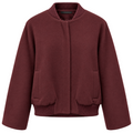 Loro Piana Fabric Woman Bomber Sleeve Ampia Red