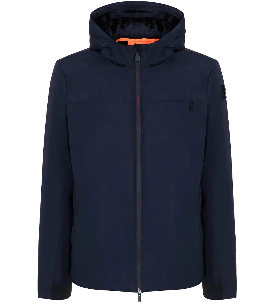 Suns Man Aurelio Velour Jacket Darkblu Blue