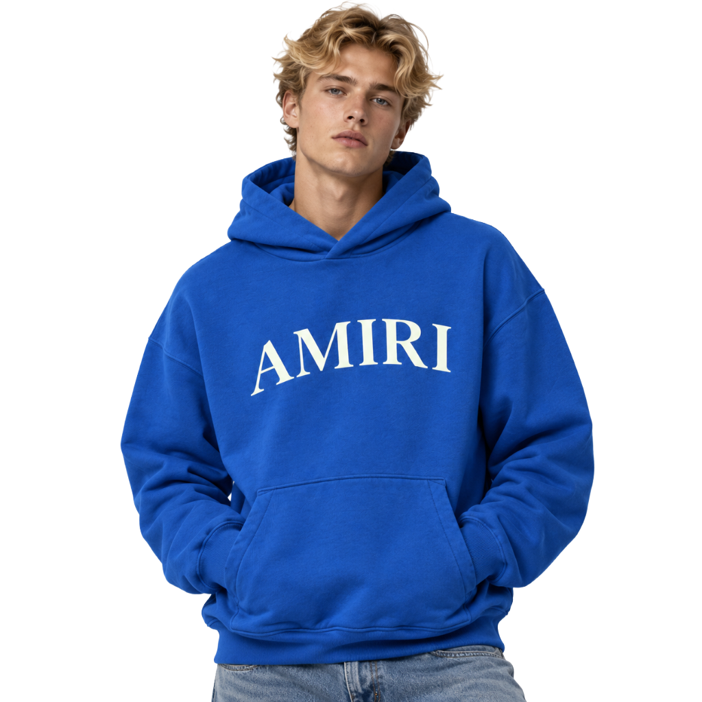 Amiri Man Sweatshirt Logata Blue