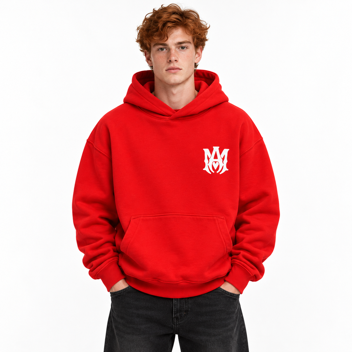 Amiri Man Sweatshirt Logata Red
