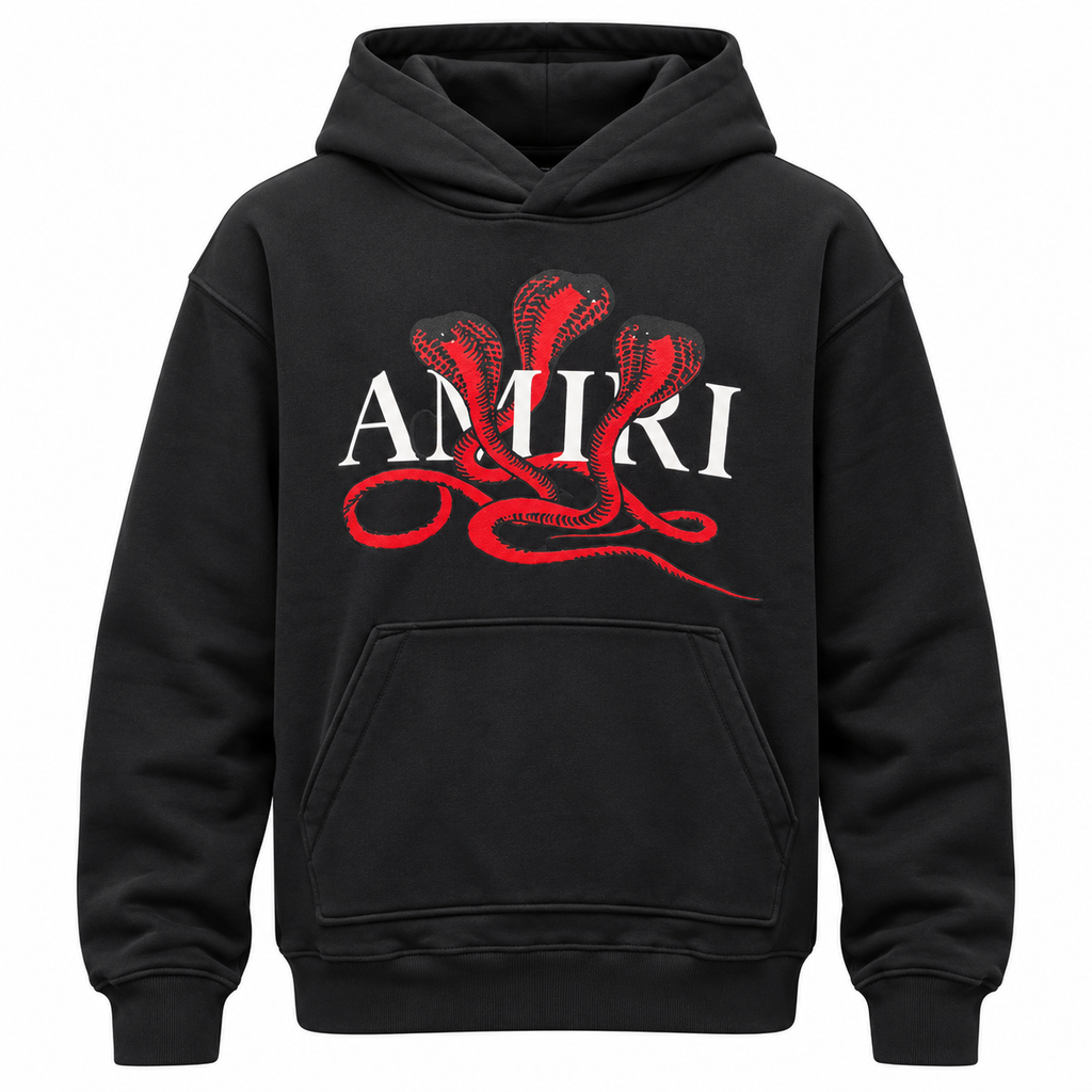 Amiri Man Sweatshirt Serpenti Black