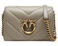 Pinko Woman Click Mini Sheep Nappa Crossbody Bags Beige