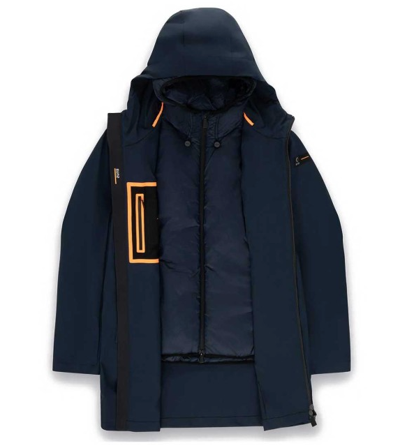Suns Man Praga Double Jacket Blue