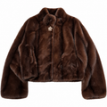 mirella matteini Woman Jacket eco-pelliccia Short Brown