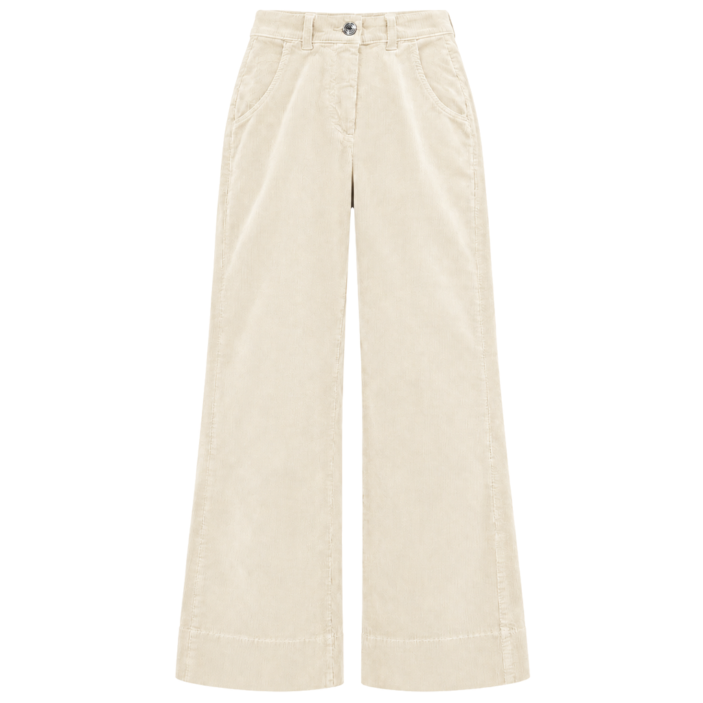 Mirella Matteini Woman Trousers Velvet Coste White