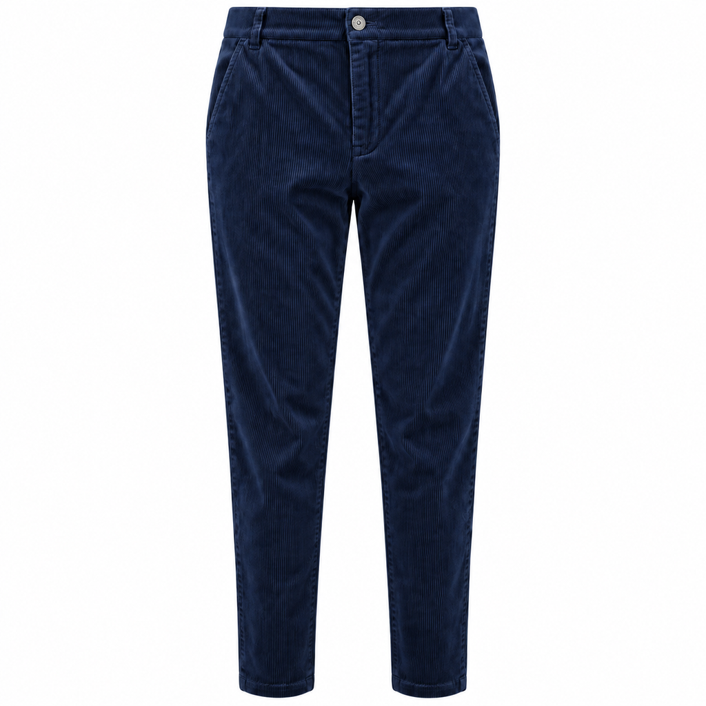 Mirella Matteini Woman Trousers Coste Elastico Blue