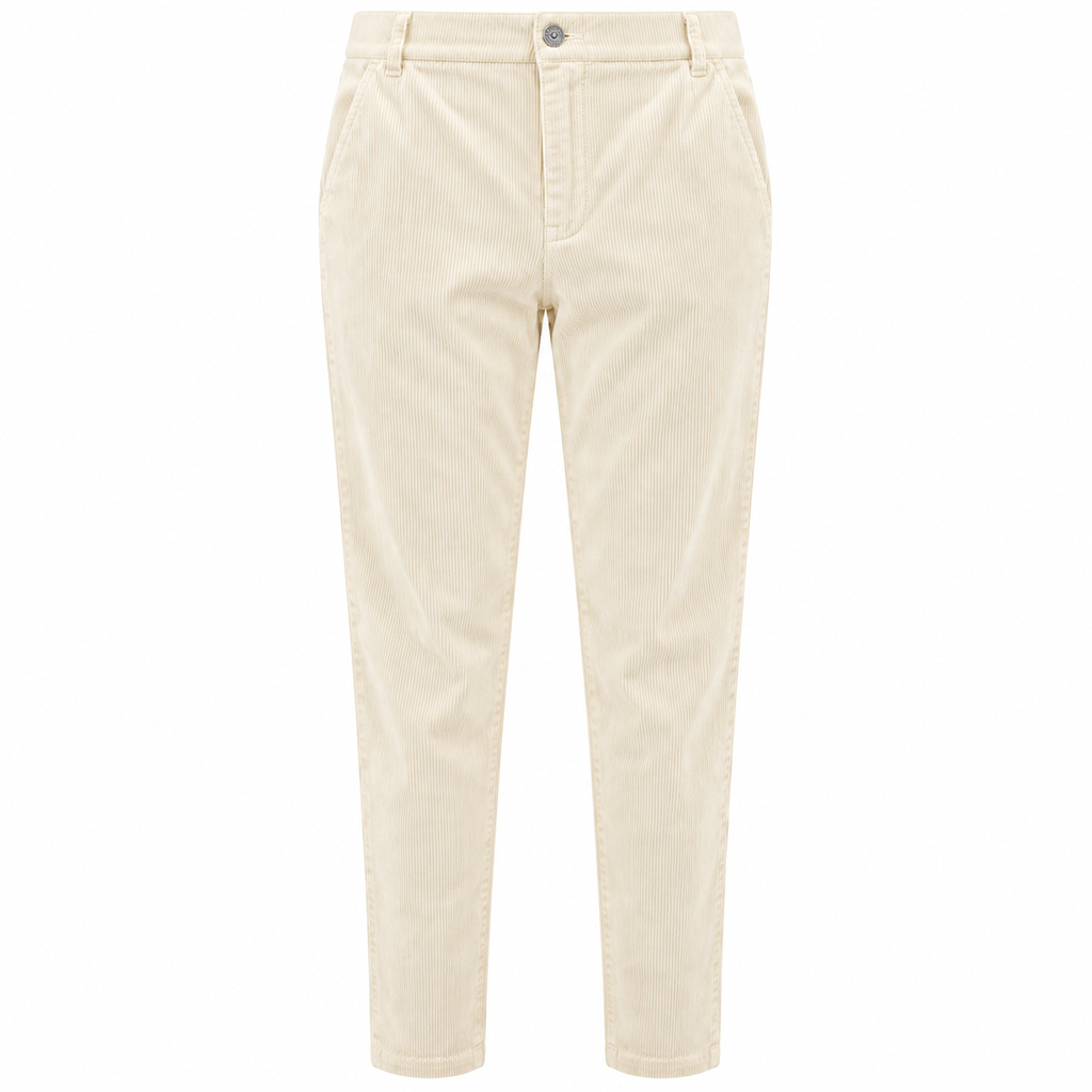 Mirella Matteini Woman Trousers Coste Elastico White