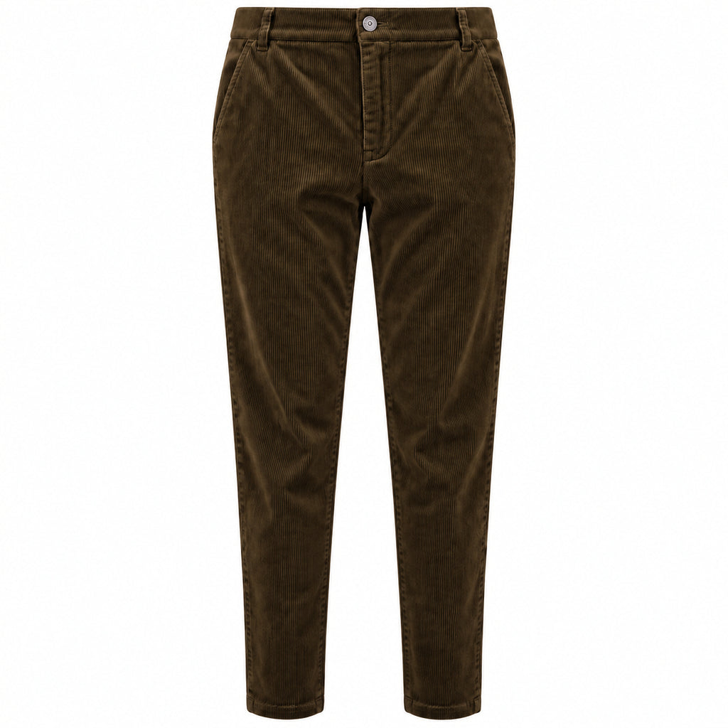 Mirella Matteini Woman Trousers Coste Elastico Brown