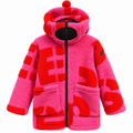 ai riders Junior Sherpa Lettere Jackets Pink