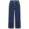 east drive Woman Jeans Wide-Leg Blue