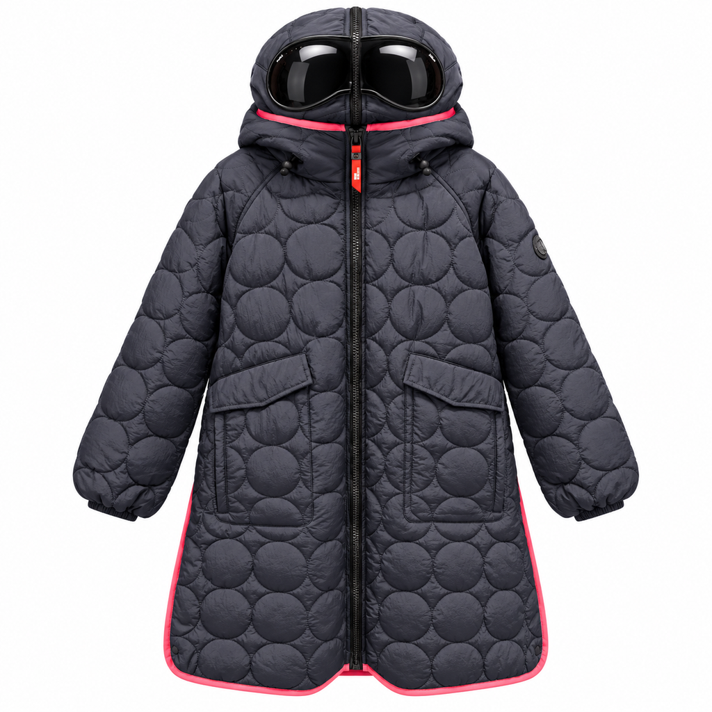 AI-Riders Junior Parka Quilted Blue