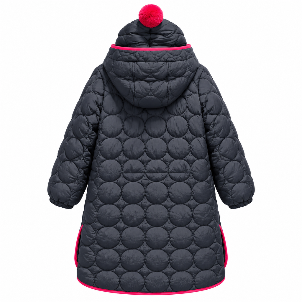 AI-Riders Junior Parka Quilted Blue