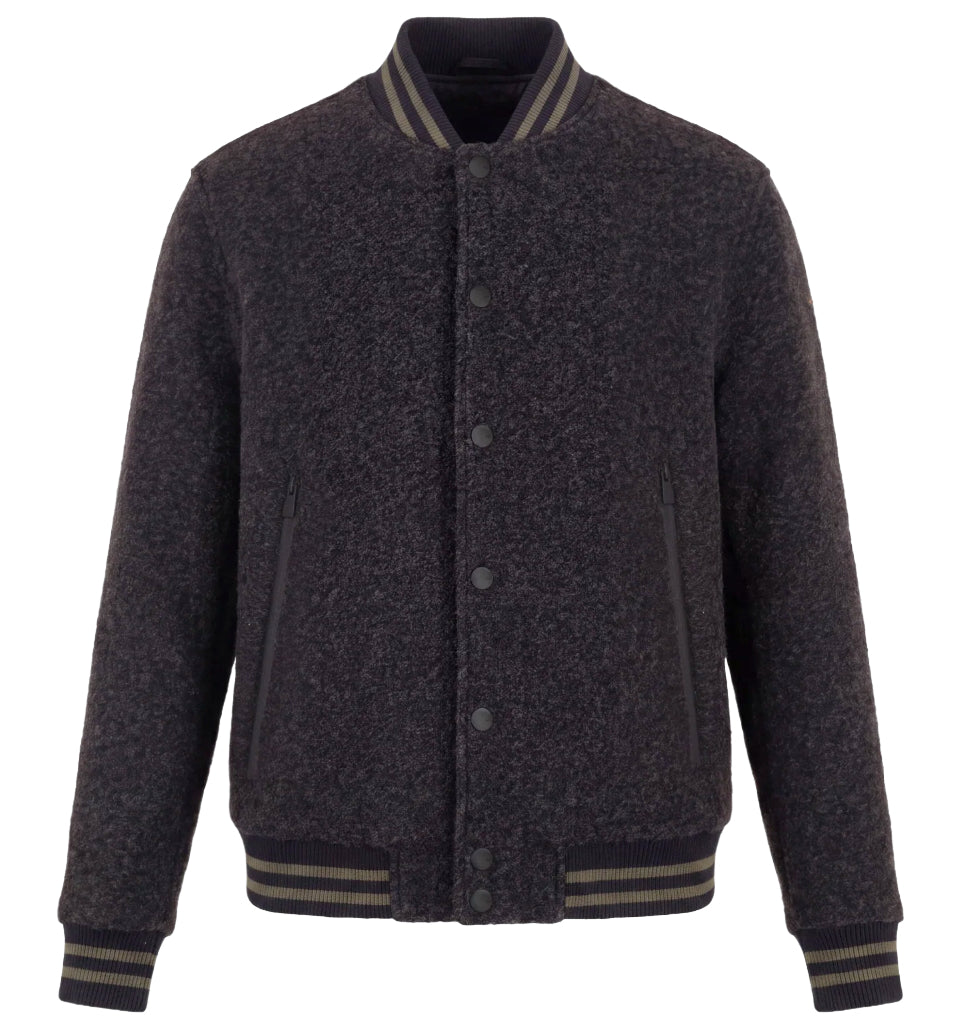 Suns Man Bomber River Wool Dark Blue