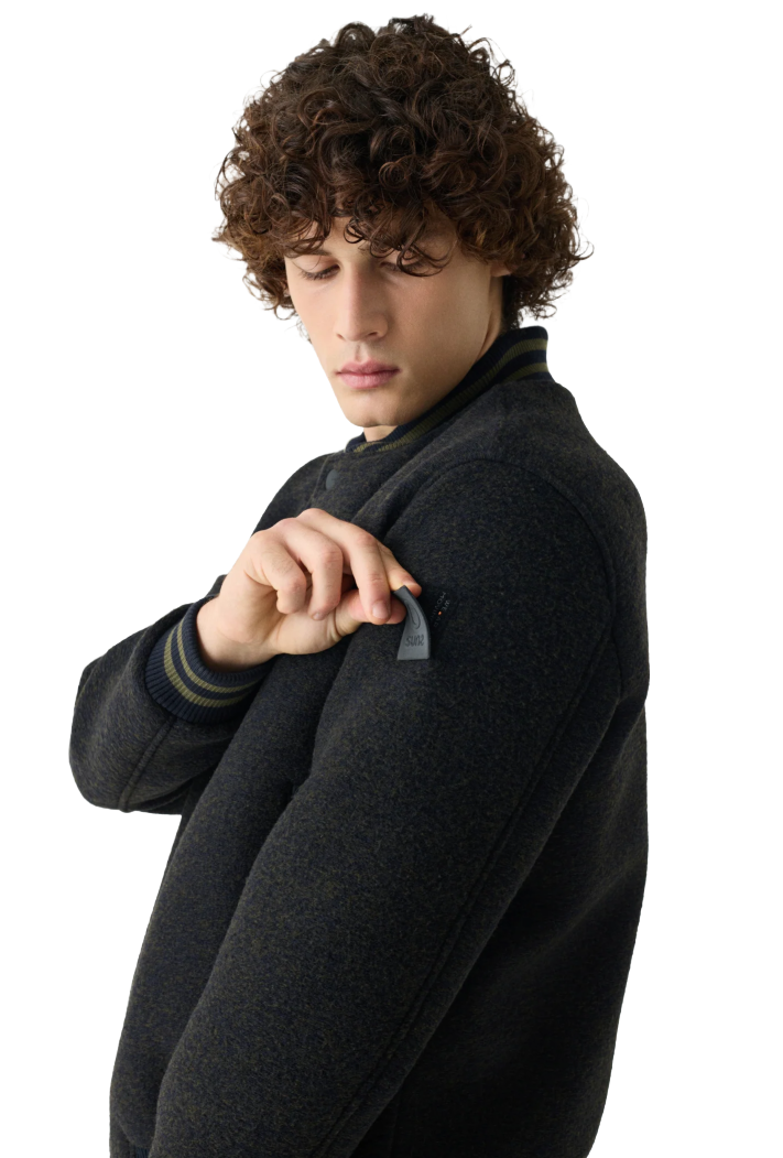 Suns Man Bomber River Wool Dark Blue