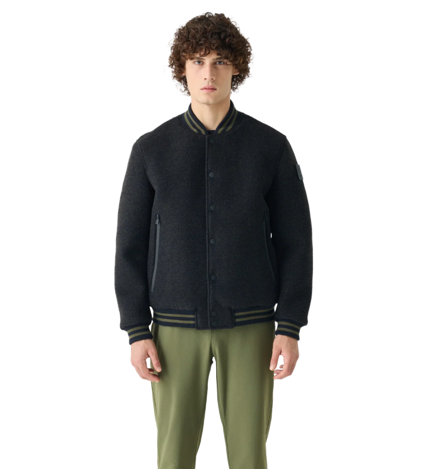 Suns Man Bomber River Wool Dark Blue