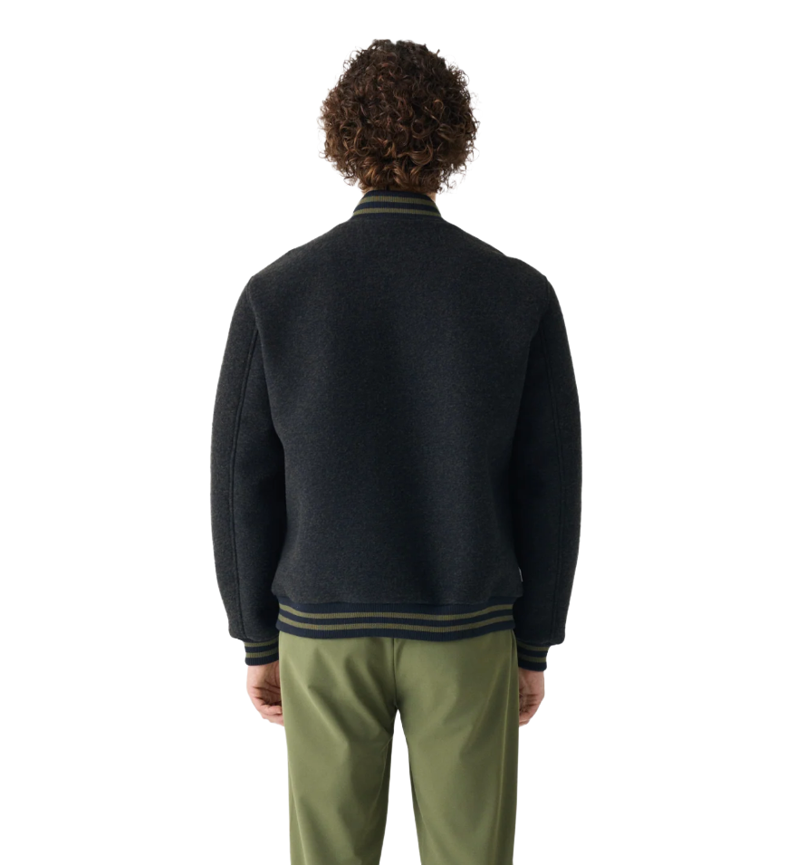 Suns Man Bomber River Wool Dark Blue