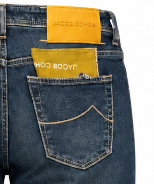 Jacob Cohën Man Scott Cropped Carrot Jeans Blue
