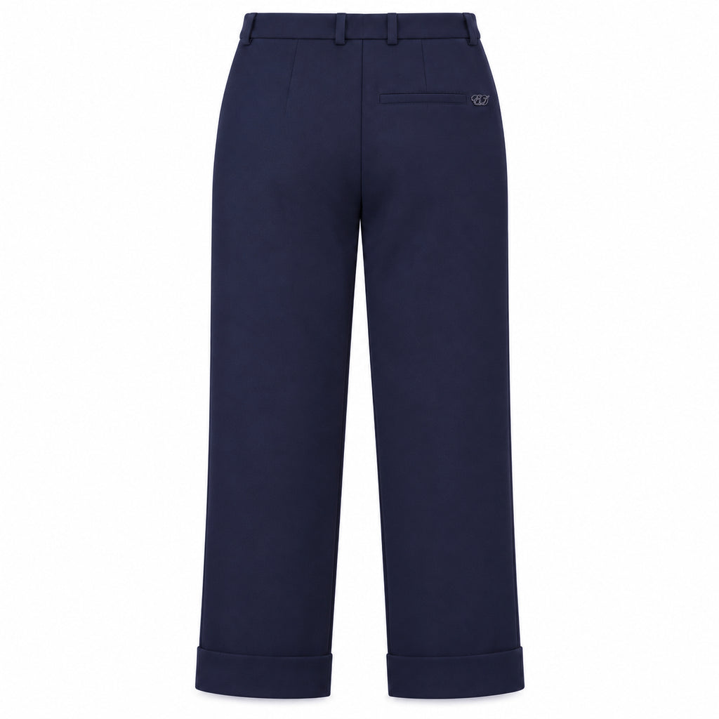 east drive Woman Trousers Stretch Viscosa Blue