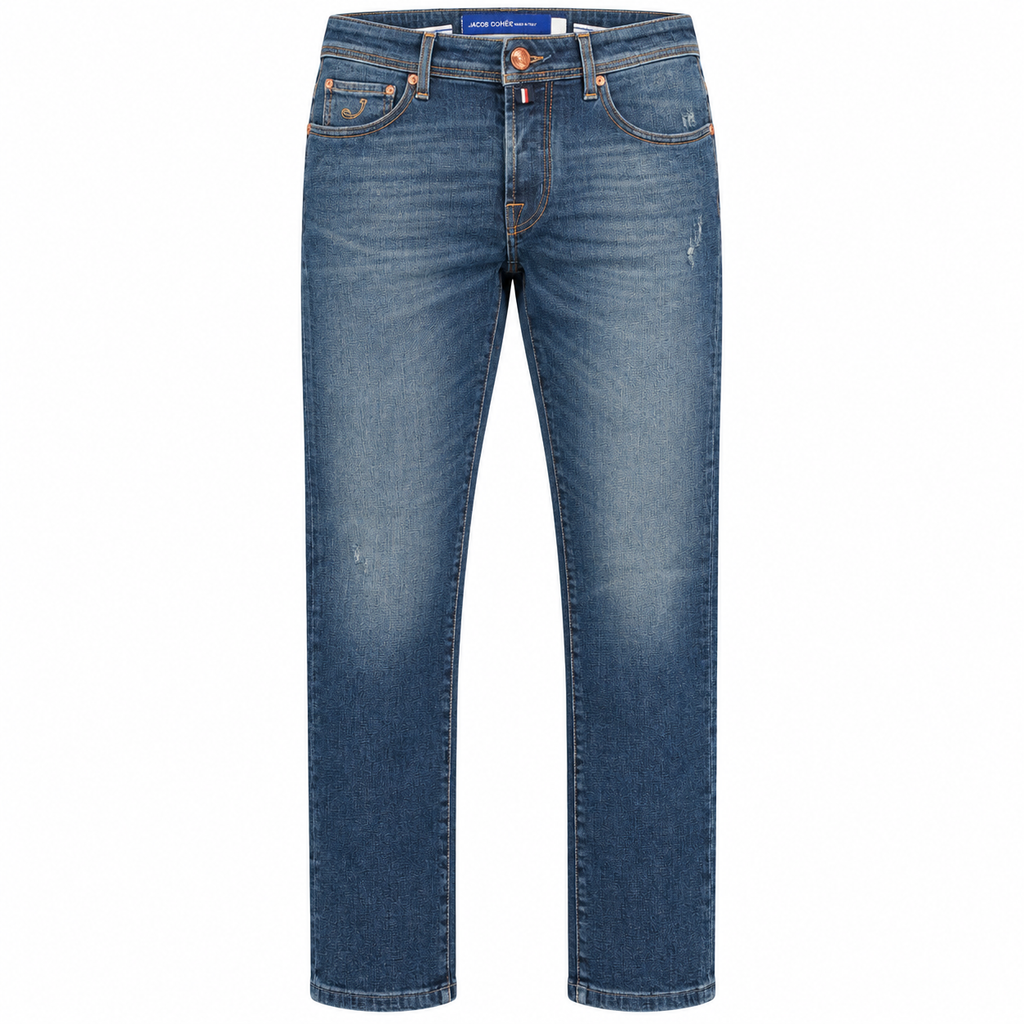 Jacob Cohën Man Bard Regular Slim Jeans Blue