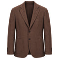 Loro Piana Fabric Man Jacket Wool Sfoderata Brown